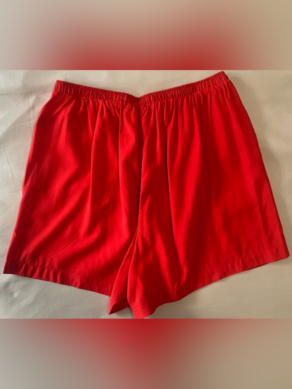Torrid Pull-On Washable Challis Shorts - Size 0 - Adrenaline Rush Red - NWT - Picture 2 of 7